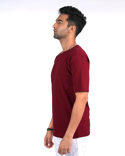 Oversized Solid Maroon