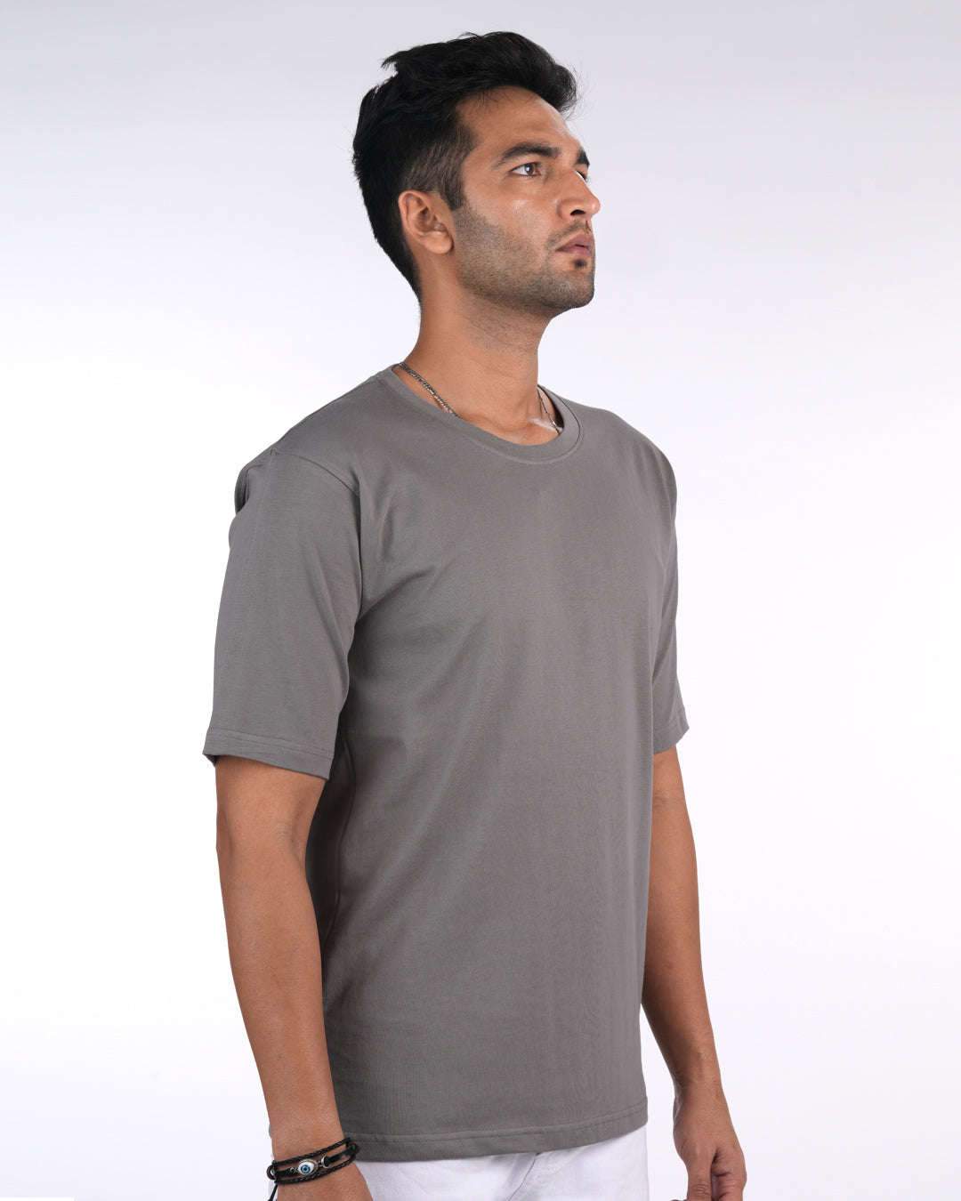 Oversized Solid Ash Grey