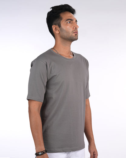 Oversized Solid Ash Grey