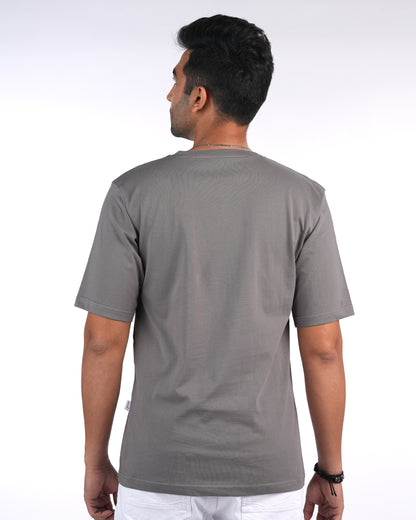 Oversized Solid Ash Grey
