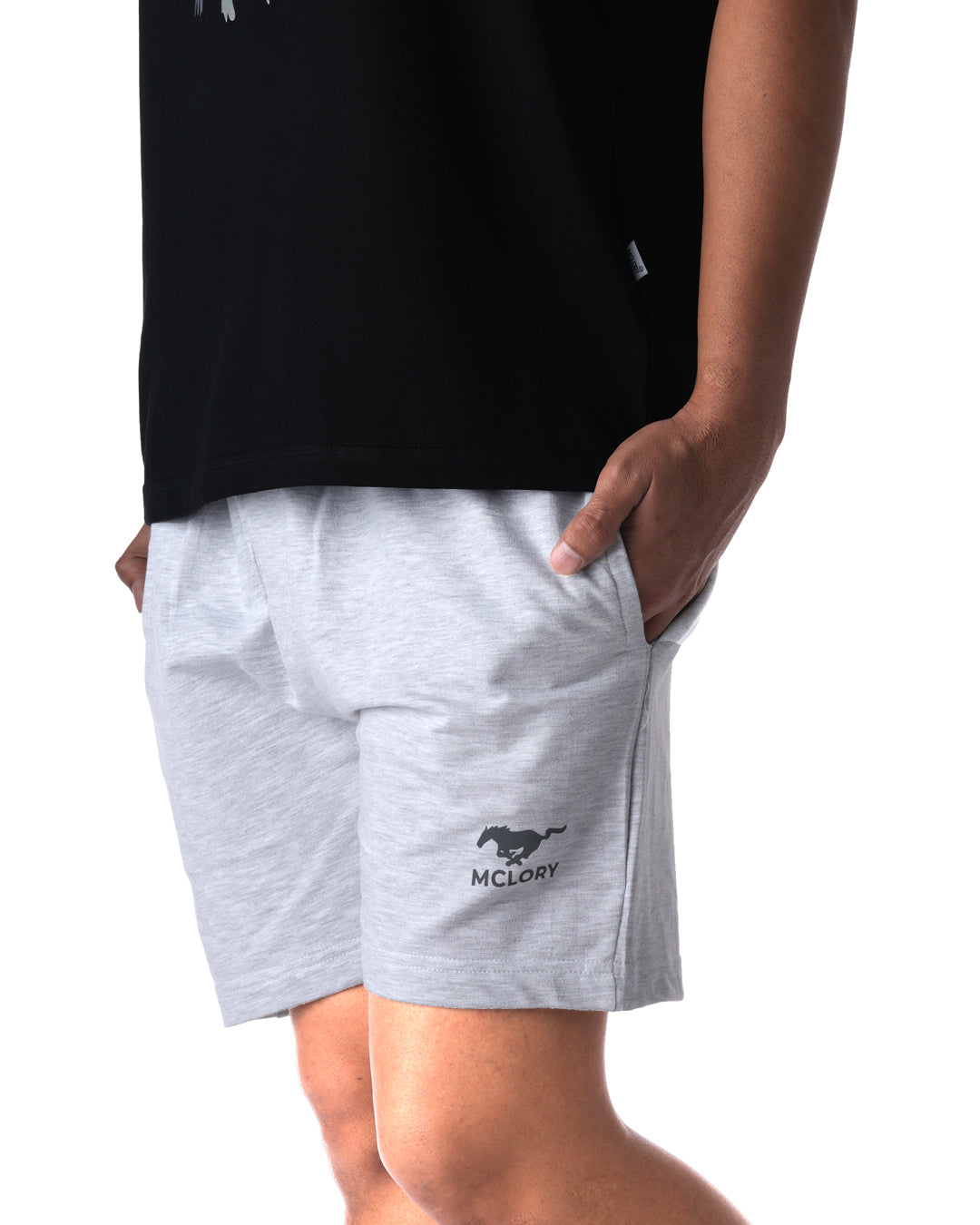 Essential Shorts White Melange