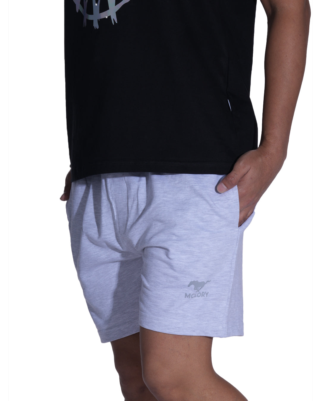 Essential Shorts White Melange
